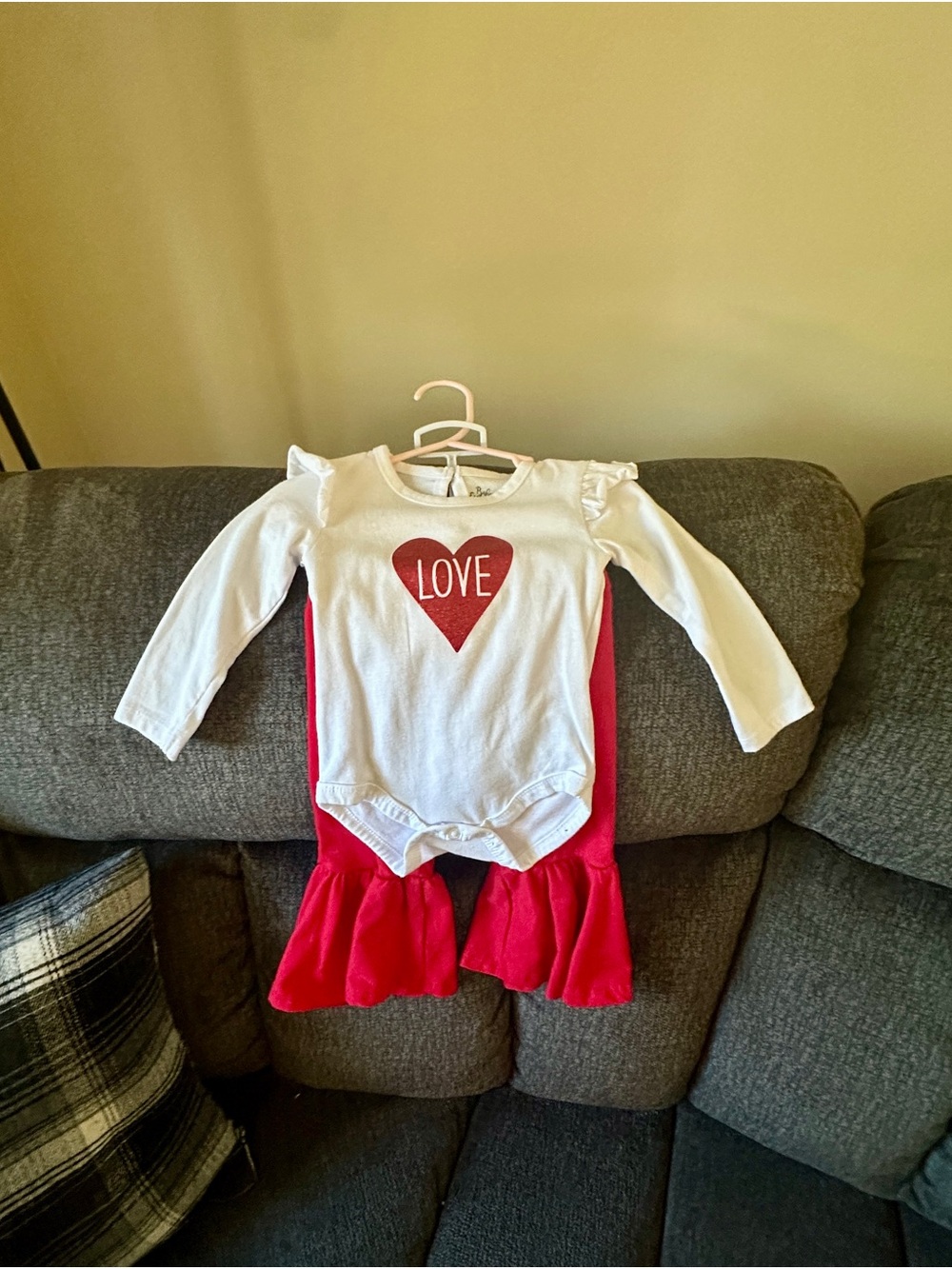 Baby Essentials Love Onsie and Pants Set